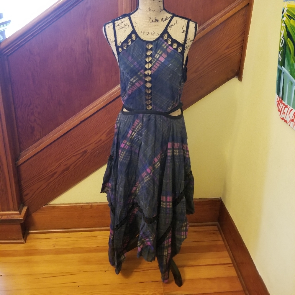 Free People Blue Glasgow Dress